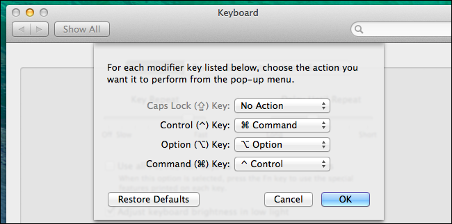 Control Key Functions For Windows Vs. Mac